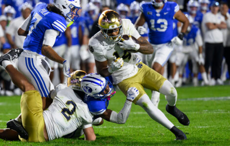 Red-zone failures cost No. 2 Notre Dame against No. 8 BYU